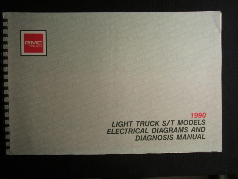 1990 gmc s/t light truck electrical diagnosis wiring diagrams service manual 