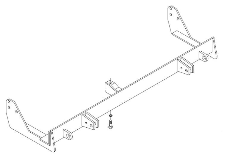 Blue ox bx1607 base plate f/chevy spectrum 4 door 85-88