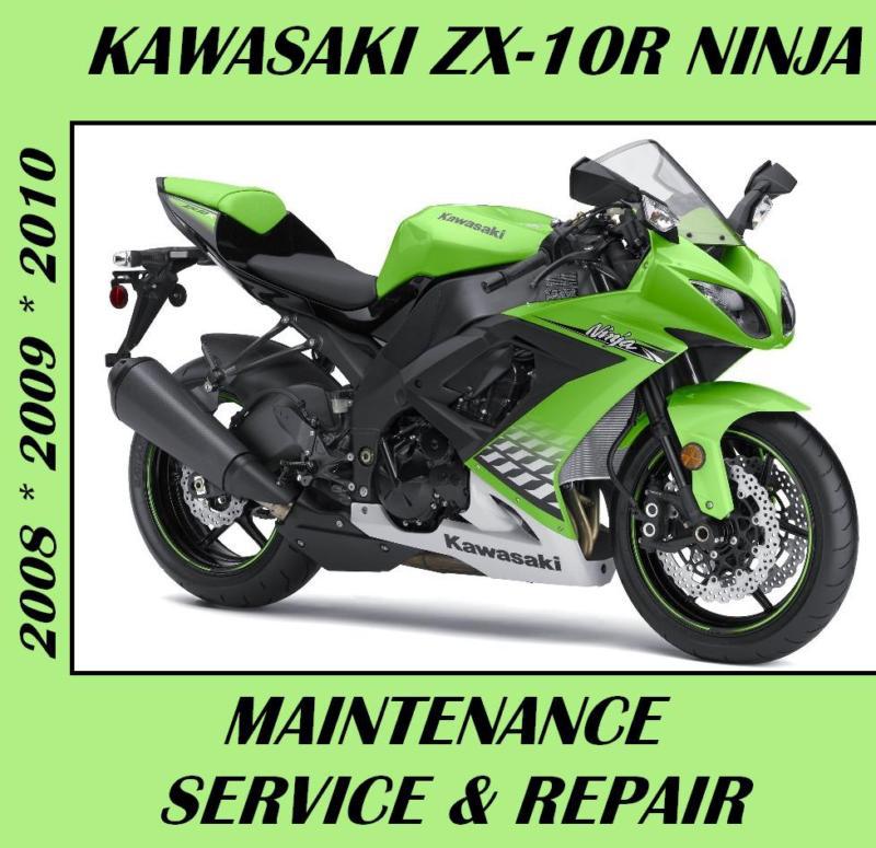 Kawasaki zx10r zx-10r ninja zx1000 zx 1000 service repair manual 2008 2009 2010