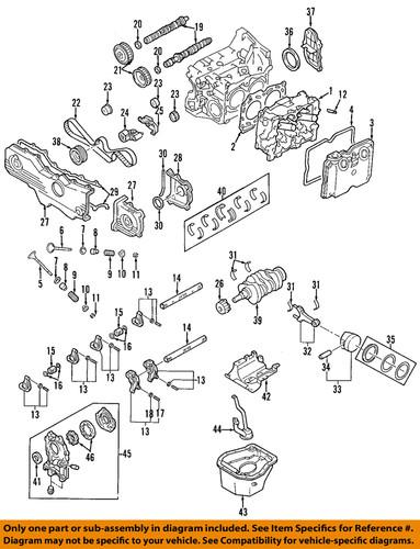 Subaru oem 13573aa16a engine timing cover/timing cover