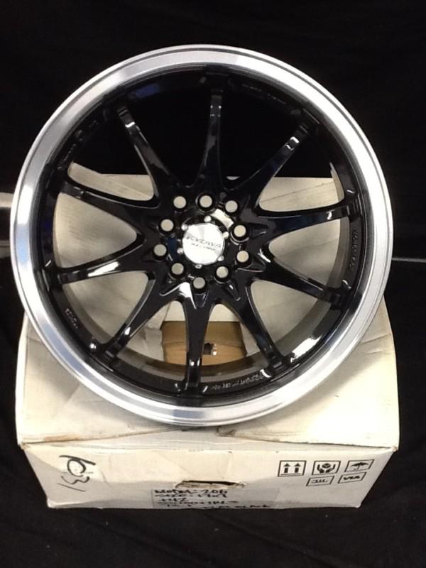&kyowa racing wheels set of 4 rims 17x7 black 17inch 17in rim honda nissan wheel