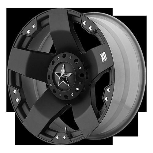 20" x 8.5" rockstar wheels black rims w/ 35x12.50x20 toyo open country mt tires
