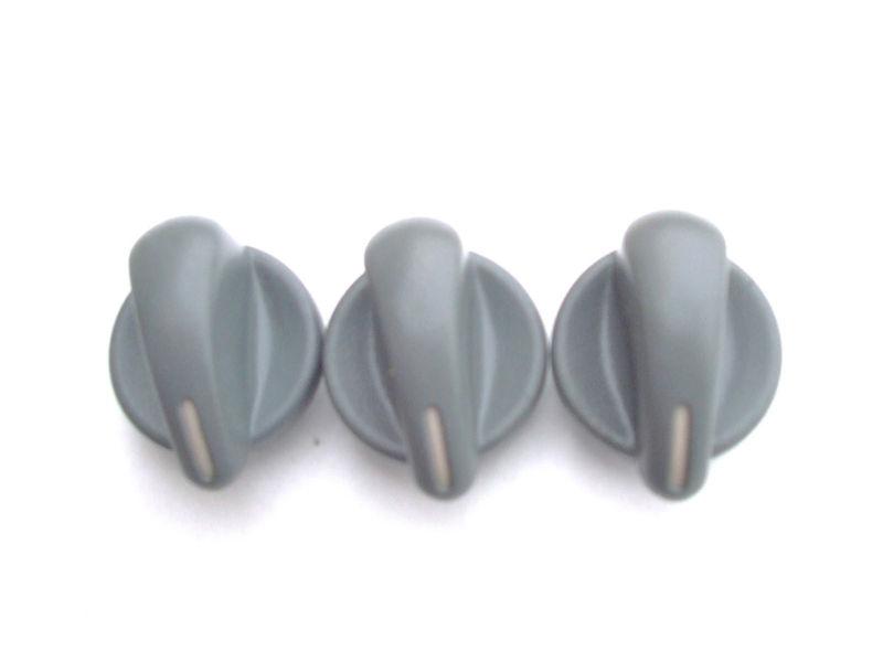 00-05 sunfire cavalier heater climate control fan knobs (set 3) a/c knob gray
