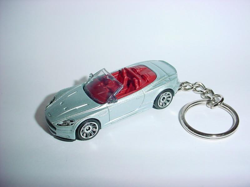 New aston martin volante custom keychain rearview mirror hang backpack key fob