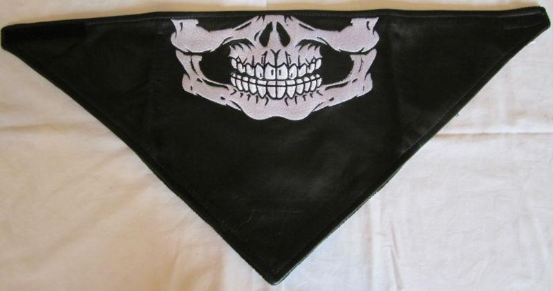 Motorcycle Biker Motor Cross Leather Skull Face Mask , US $14.99, image 2