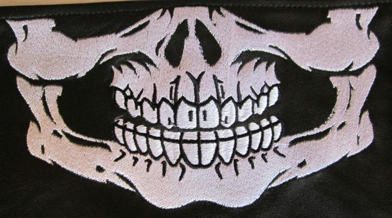 Motorcycle Biker Motor Cross Leather Skull Face Mask , US $14.99, image 3