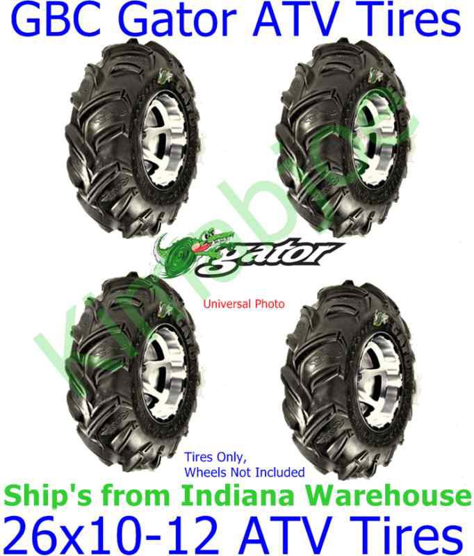 Sell 26x1012 GBC Gator ATV Tires, 6Ply Rated, Set of 4 in