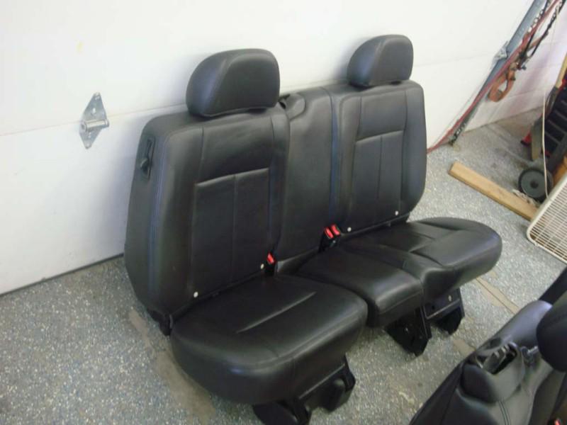 06-09 trailblazer envoy rear folding seats leather black 07 08 ss denali bravada