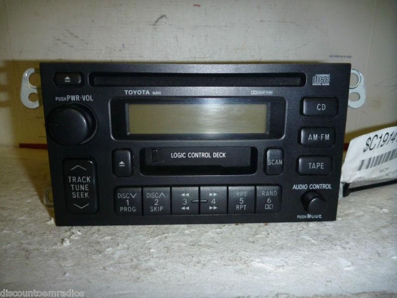 99 toyota avalon camry solara am fm radio cd cassette 16810 86120-aa030 *