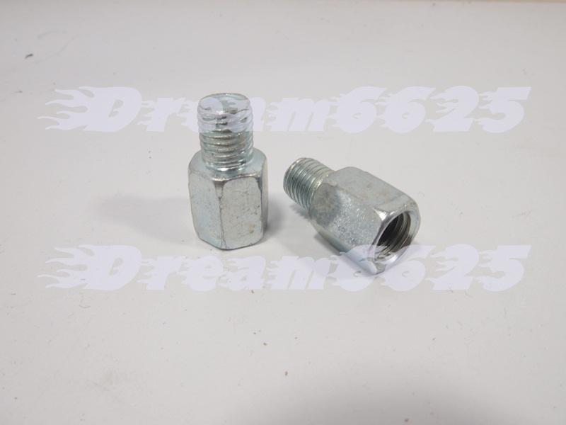 10mm to 10mm mirror reverse thread adaptor x2 for yamaha yzf r1 r6 600 yzf1000