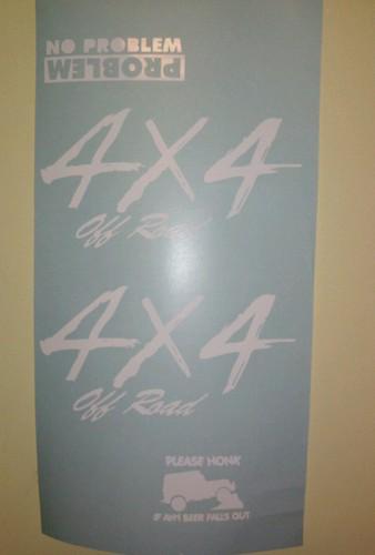 4x4 vinyl logos 