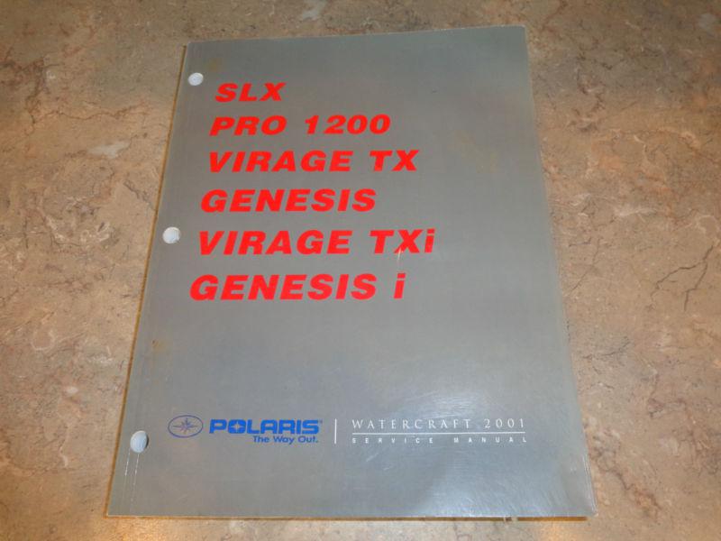 2001 polaris watercraft slx, pro 1200, virage tx, genesis,virage, service manual