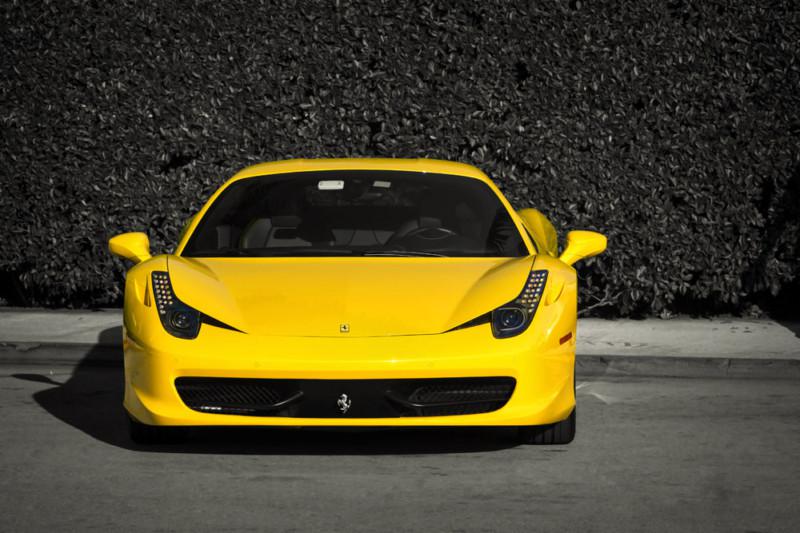 Ferrari yellow 458 f458 italia hd poster super car print multiple sizes avail
