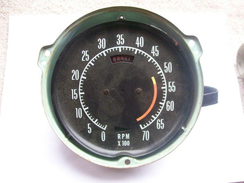 Used 72-74 c3 corvette 5300 redline tach tachometer sms