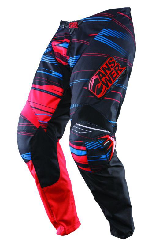 Answer a13 syncron motocross motorcycle pants black red size y28
