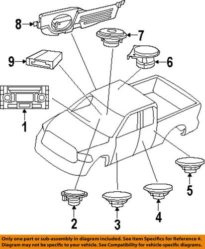 Mopar oem 5091019ab speaker