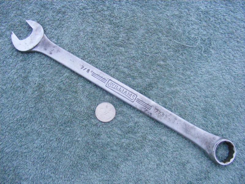 Jh williams combination wrench 7/8" 12 point superrench 1167