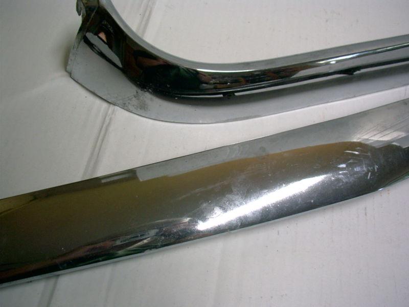 1958 CHEVROLET HOOD CHROME BAR AND LEFT FENDER CHROME TRIM L@@K!, US $88.88, image 3