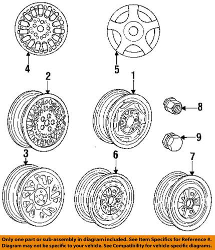 Mopar oem 6500092 wheels-wheel nut