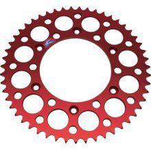 Renthal red aluminum rear sprocket fits honda cr crf xr 48t 154u-520-48gprd
