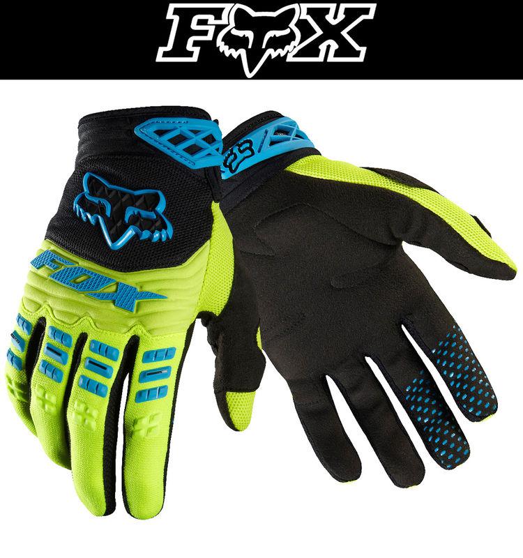 Fox racing dirtpaw green black dirt bike gloves motocross mx atv 2014