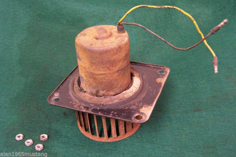 Used oem 1965 1966 1967 1968 fords mustang heater motor & squirrel cage, 2 wire