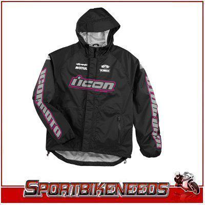 Icon pdx waterproof black pink womens jacket shell md