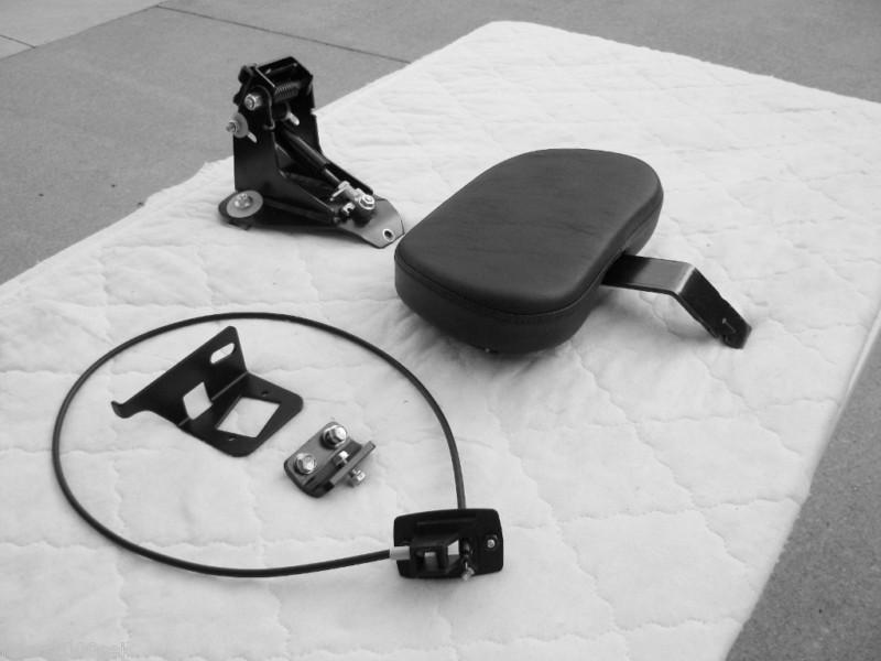 Purchase Harley Davidson FL Adjustable Rider Backrest + mounting kit+