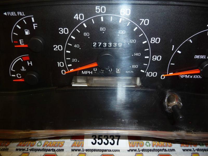 Purchase 99 00 01 FORD F250 DIESEL SPEEDOMETER INSTRUMENT CLUSTER 273K OEM in Houston, Texas, US