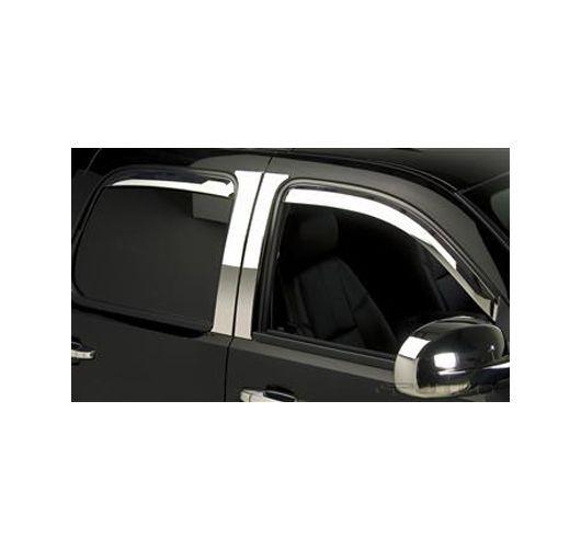 Putco window visor rear new chrome chevy full size truck suburban 480056