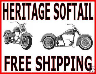 Rolling chassis frame harley heritage softail classic package