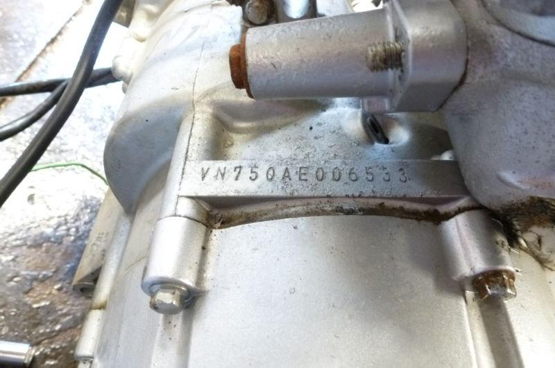 KAWASAKI VULCAN VN750 VN 750 MOTOR ENGINE COMPLETE 1986, US $150.00, image 6