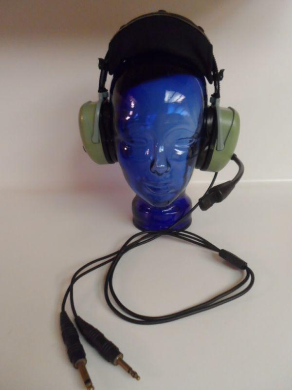 David clark h20-10 aviation headset gently worn