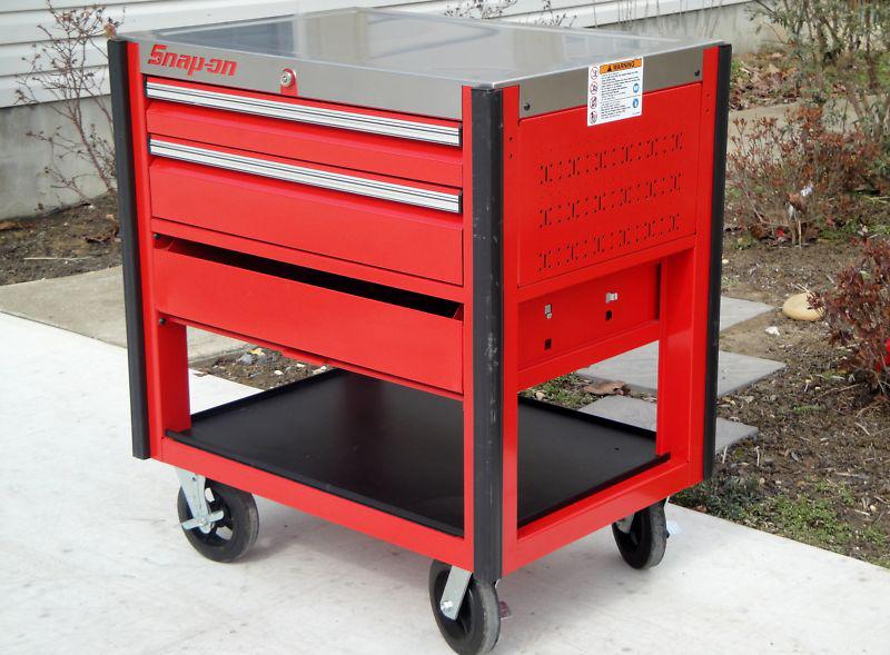 Snap On Red Epiq Tool Cart Box & Stainless Steel Top  KRSC101PBO, US $1,500.00, image 2