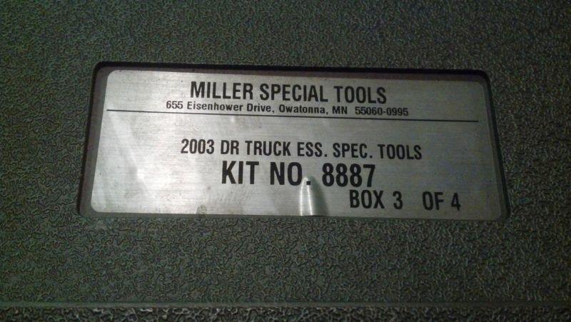 MILLER SPECIALITY SPECIAL TOOLS 2003 DR TRUCK ESS. SPEC TOOLS #8887 BOX 3 of 4, US $89.99, image 5