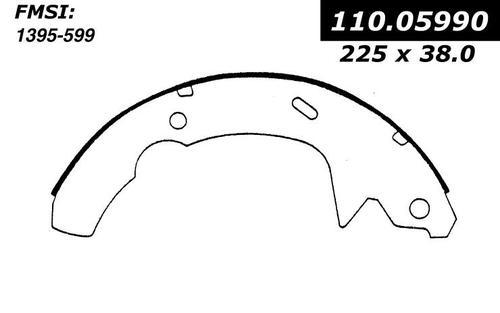 Centric 112.05990 brake pad or shoe, rear-severe duty brake shoe