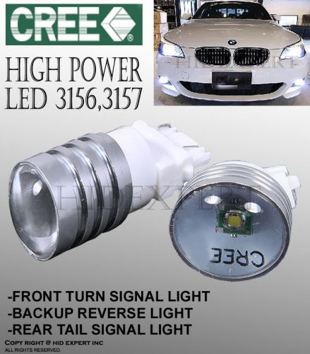 Fxpr 1 pair 7.5w stop brake lamp light super white led 3157 bulbs ol6151
