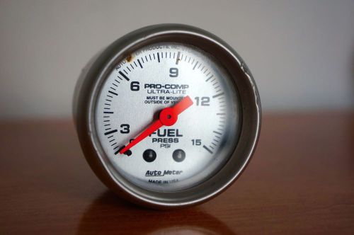 Autometer ultra-lite fuel pressure gauge 2 1/16