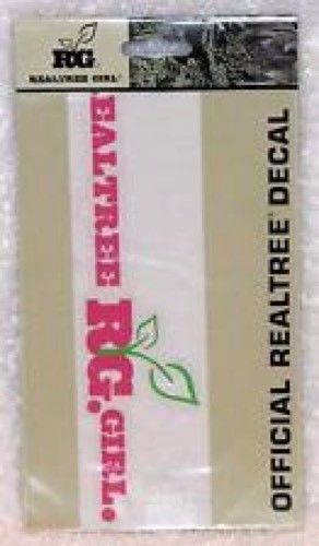 Pink realtree rg girl official vinyl decal logo for her window sticker - 7&#034; x 2&#034;