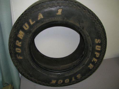 One vintage   white lettered super stock formula 1 tire,vega,pinto,c60-13