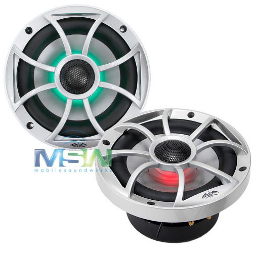 Wet sounds xs-650-s-rgb 6-1/2&#034; 2-way marine coaxial speakers w/ rgb led lighting