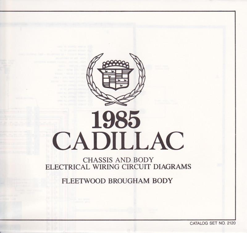 New old stock 1985 cadillac fleetwood brougham body wiring circuit diagrams