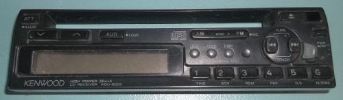 Kenwood am-fm cd receiver detachable faceplate kdc-8003