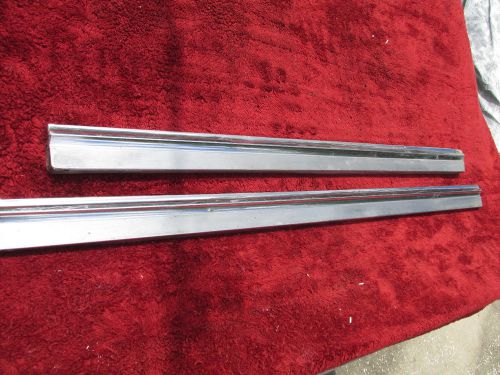 2 - 1963 1964 cadillac 4 door fleetwood rocker lower trim pieces