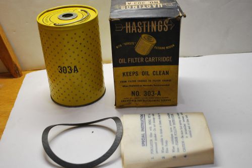 Hastings oil filter w/densite filtering medium no. 303-a w/gasket rep mopar mp90