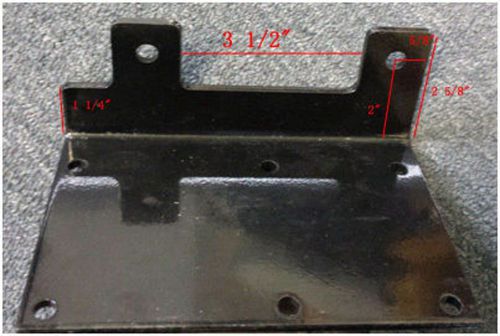Plate new general mounting plate for atv winch and fairlead