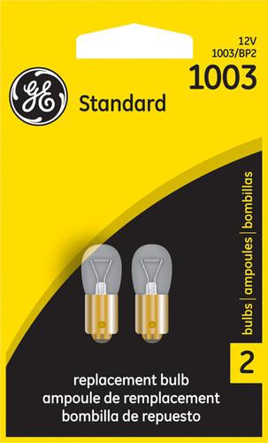 Ge 1003/bp2 under hood bulb-standard replacement - twin blister pack