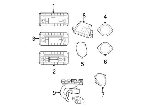 Chrysler oem dodge audio amplifier wiring harness 68023460aa image 9