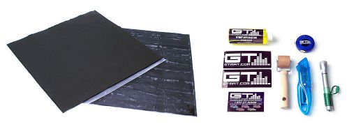 100 sqft gtmat onyx black butyl automotive car stereo audio sound deadener + kit