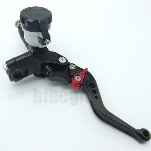 7/8&#034; motorcycle universal hydraulic headlebar cylinder master brake with lever